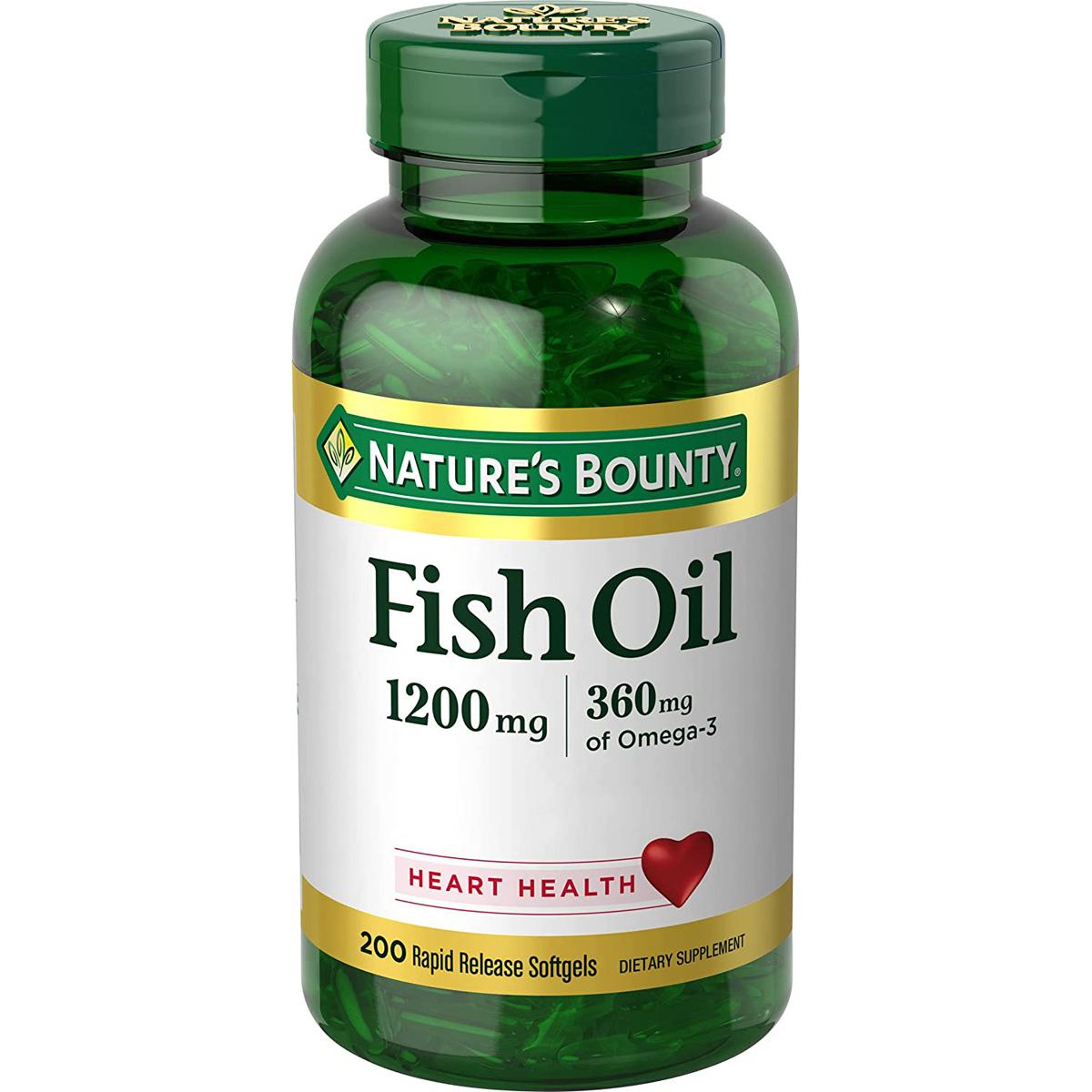Natures Bounty Fish Oil Softgels 1200mg 200 Pack for $7.79 Shipped