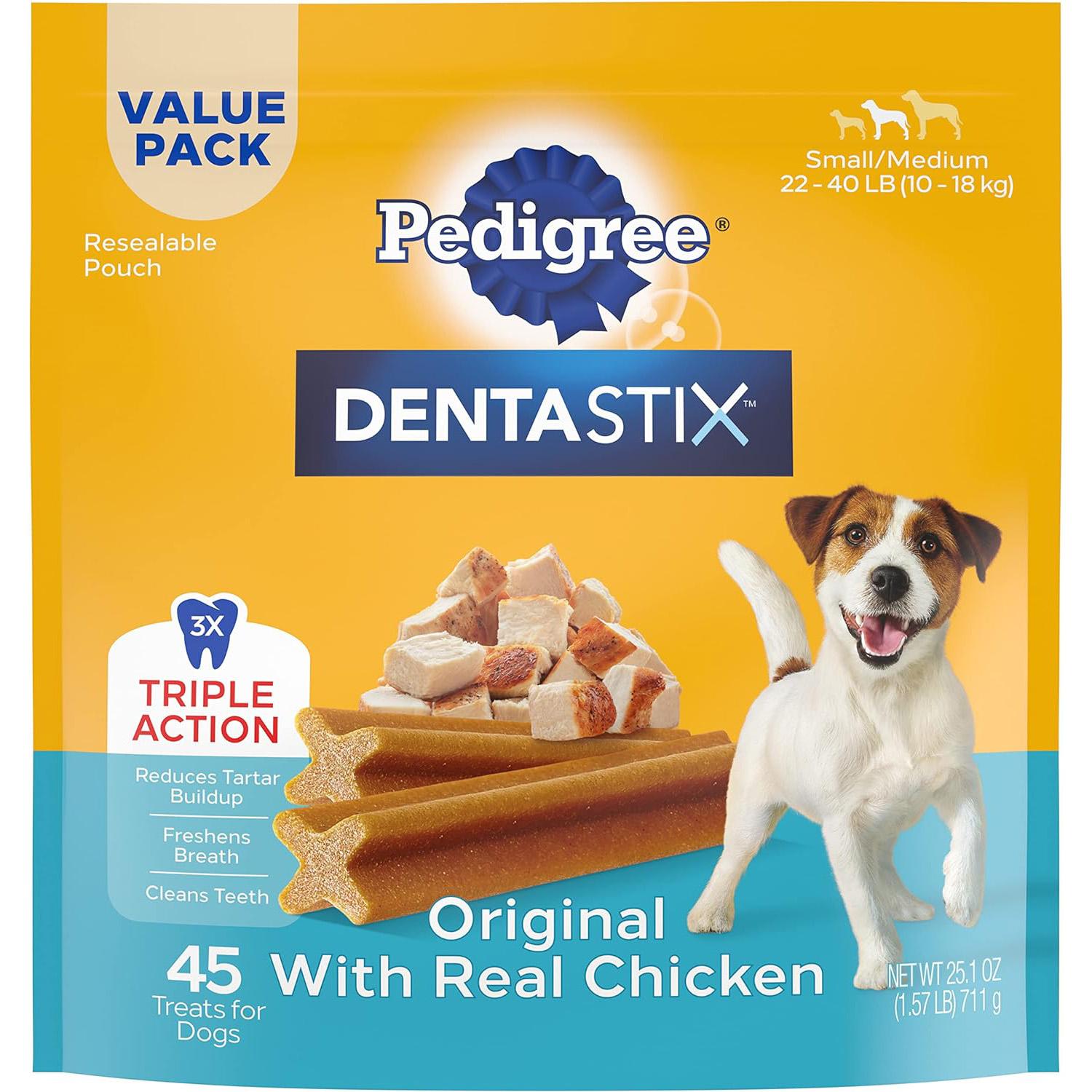 Pedigree Dentastix Dog Dental Treats Original Flavor Dental Bones for $8.95 Shipped