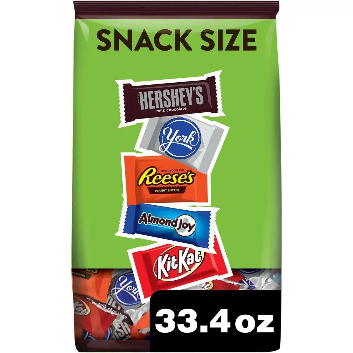 Hershey Assorted Snack Size Christmas Candy Party Pack for $7.97