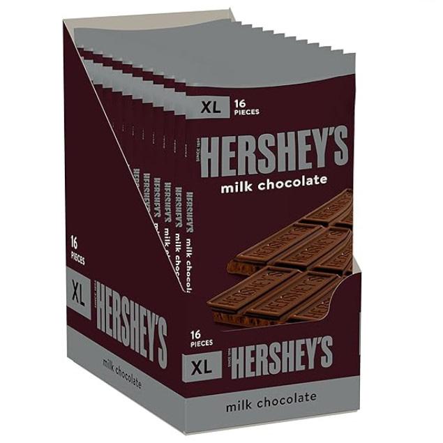 Hersheys Milk Chocolate XL Candy Bars 12 Pack for $12.60 Shipped
