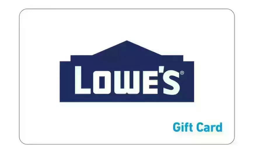 Free $10 Lowes Gift Card with a $50 Lowes Gift Card Purchase