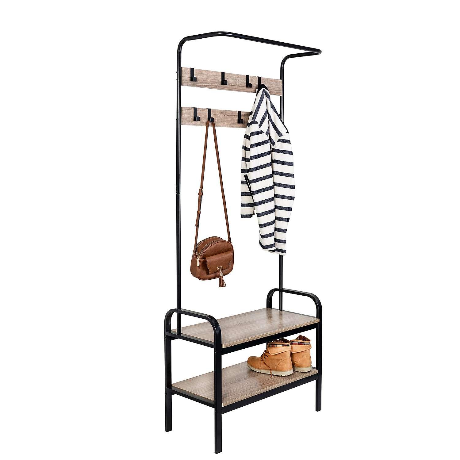 Honey-Can-Do Entryway Organizer with Hooks and Shoe Storage for $39.59