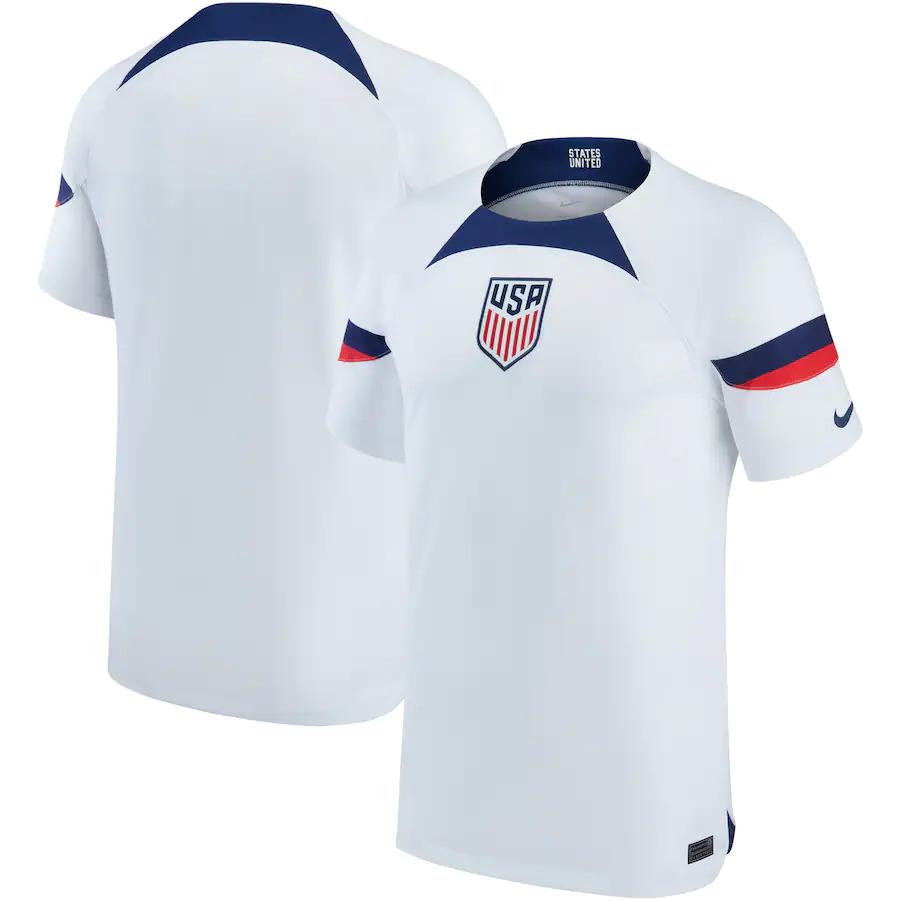 USMNT Nike 2022 23 Home Breathe Stadium Replica Blank Jersey for $26.99 Shipped