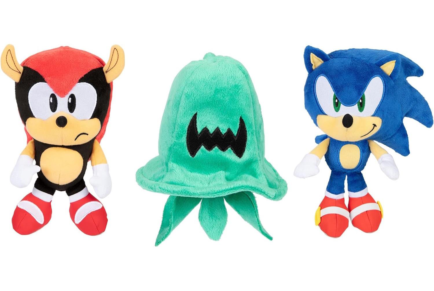 Sonic The Hedgehog 9in Plush Classic Collectible Sonic 3 Pack for $9.99