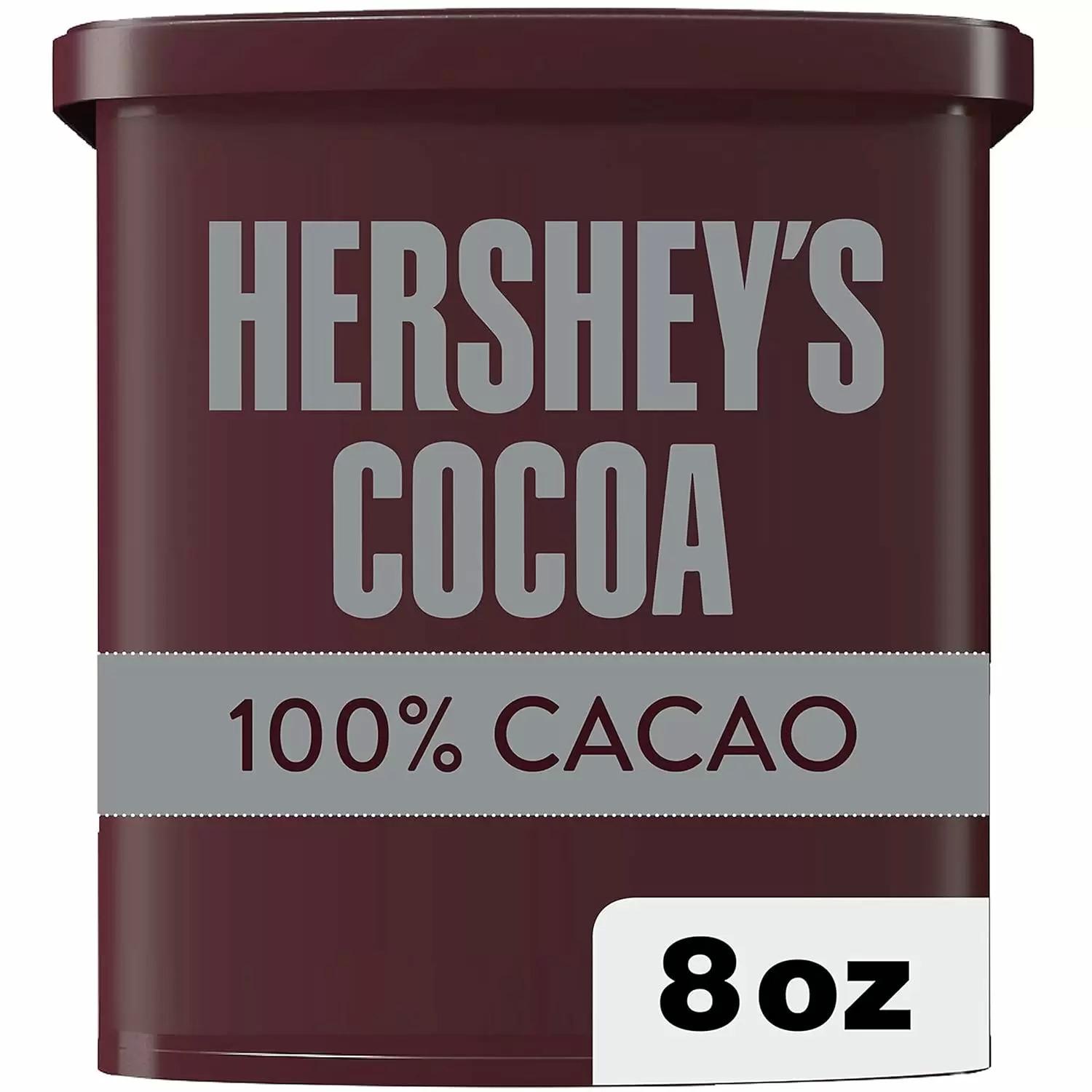 Hersheys Natural Unsweetened Cocoa Powder Can for $3.13