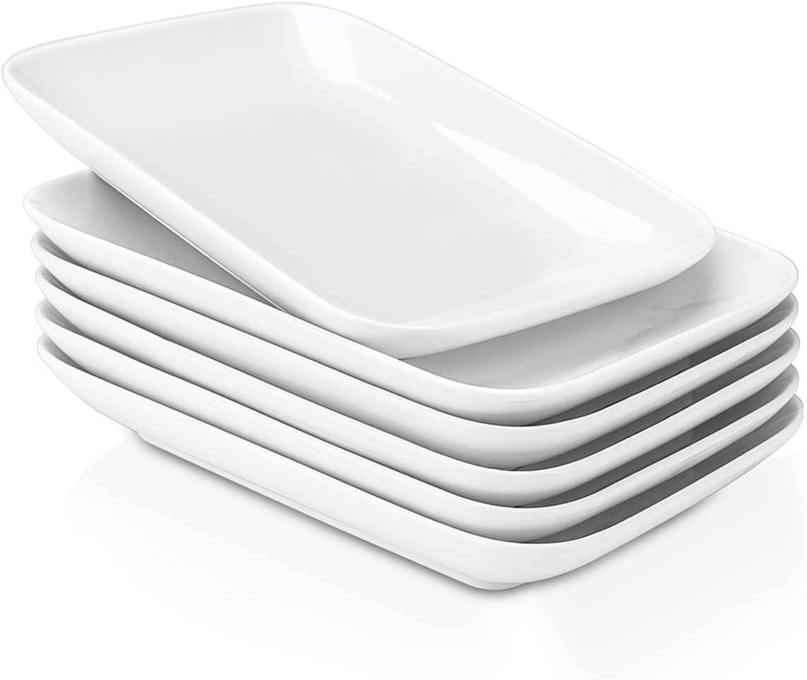 Rectangular Ceramic Plates 6 Pack for $15.94