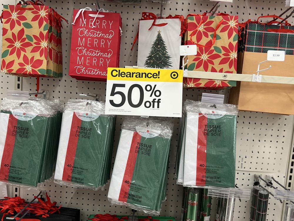 Target 2023 In-Stores After Christmas Clearance Sale 50% Off