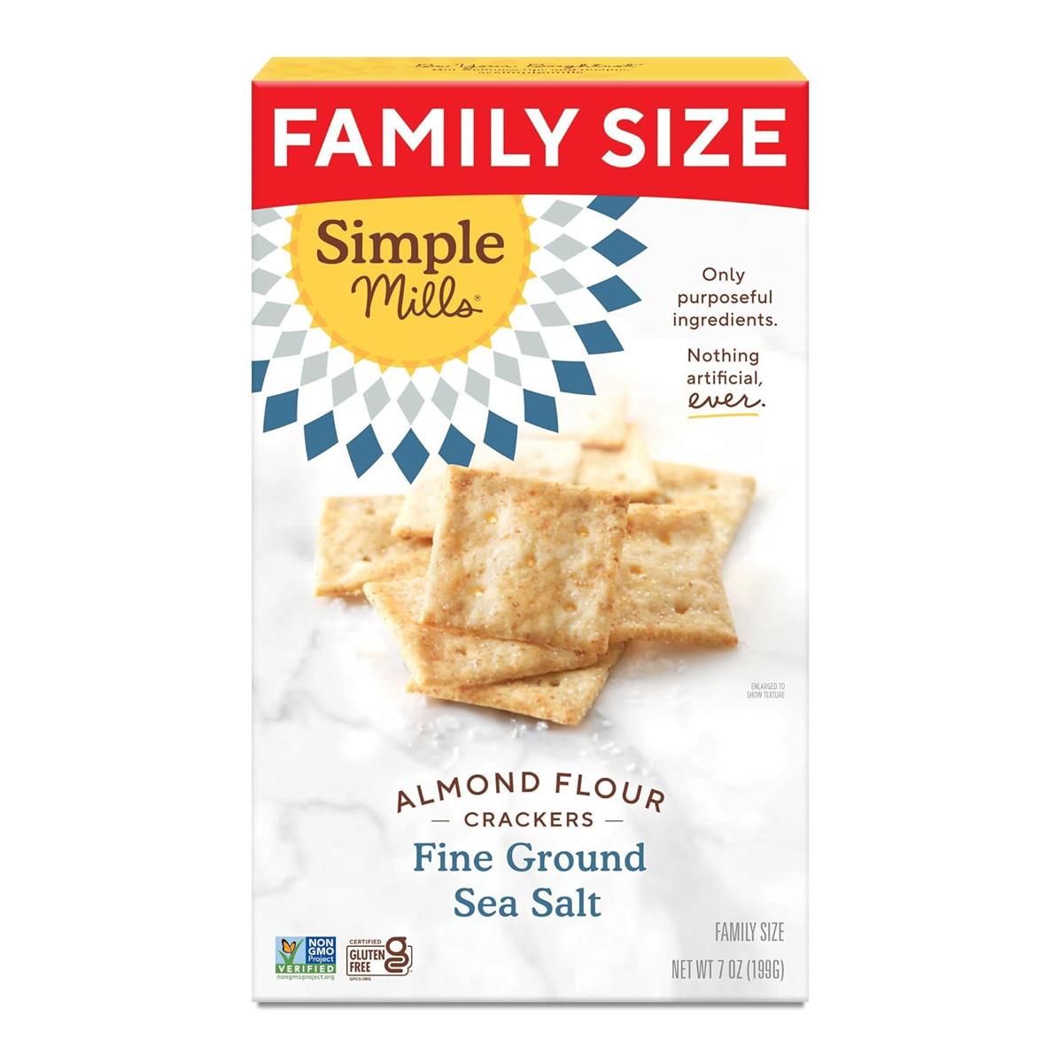 Simple Mills Almond Flour Crackers Family Size for $3.43 Shipped