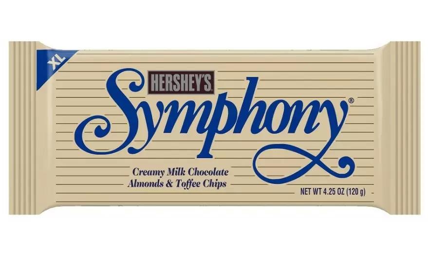 Hersheys Symphony Chocolate Almond Toffee XL Candy Bars 12 Pack for $15.72