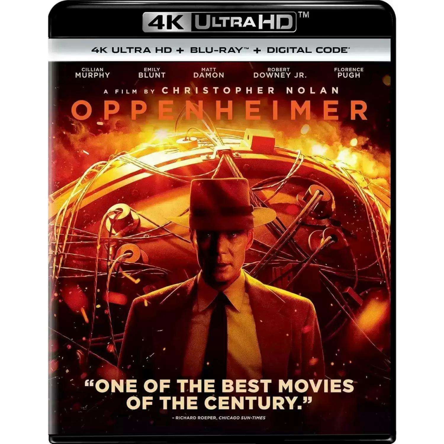 Oppenheimer 4K Ultra HD + Blu-ray for $19.99