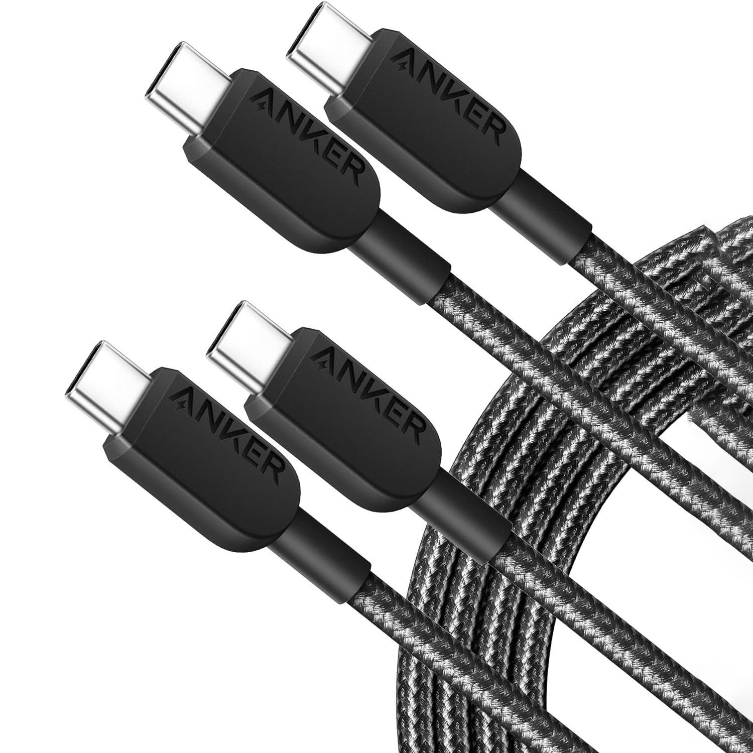 Anker 310 USB C to USB C Cable 2 Pack for $7.99