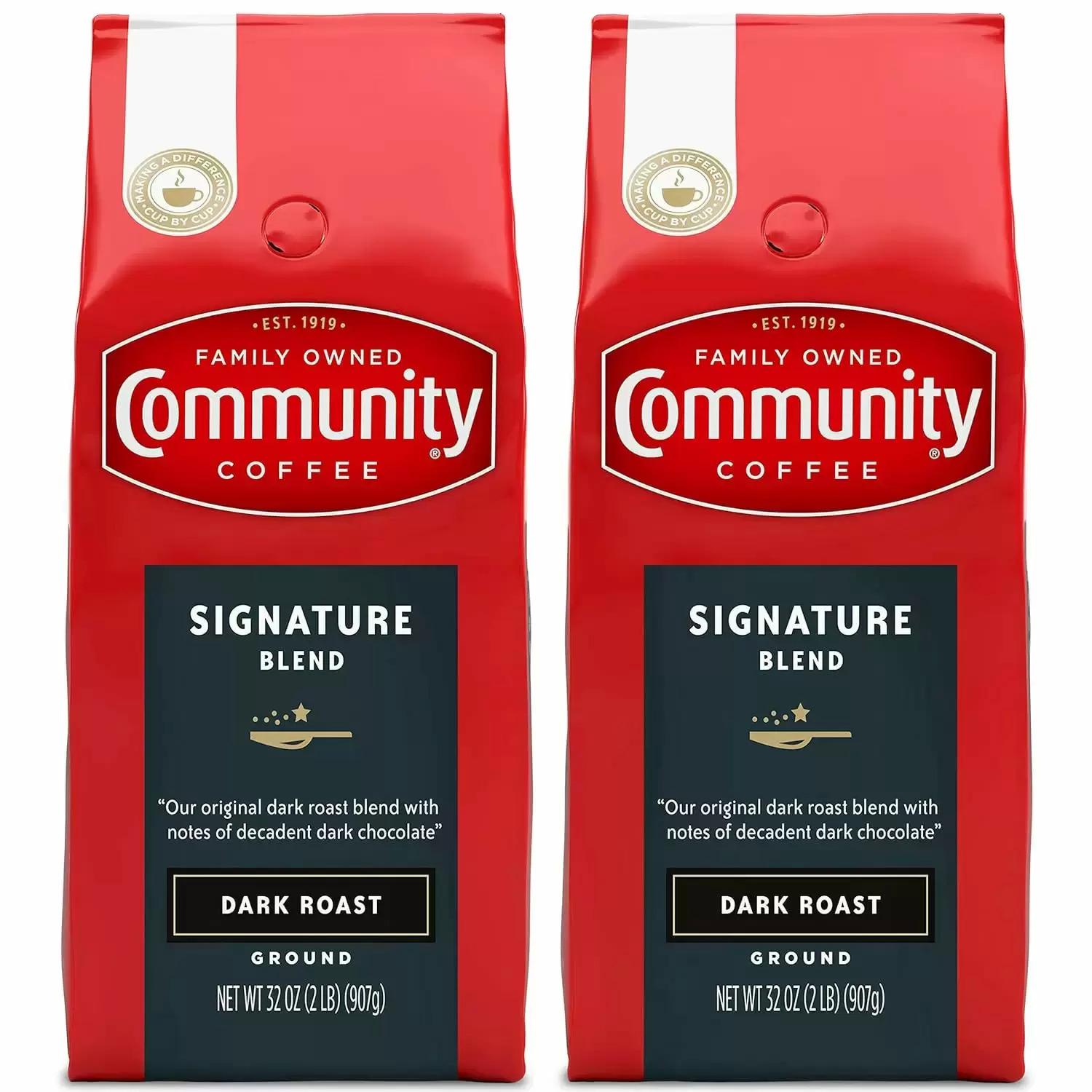 Community Coffee Signature Blend Ground Coffee 2 Pack for $12.71