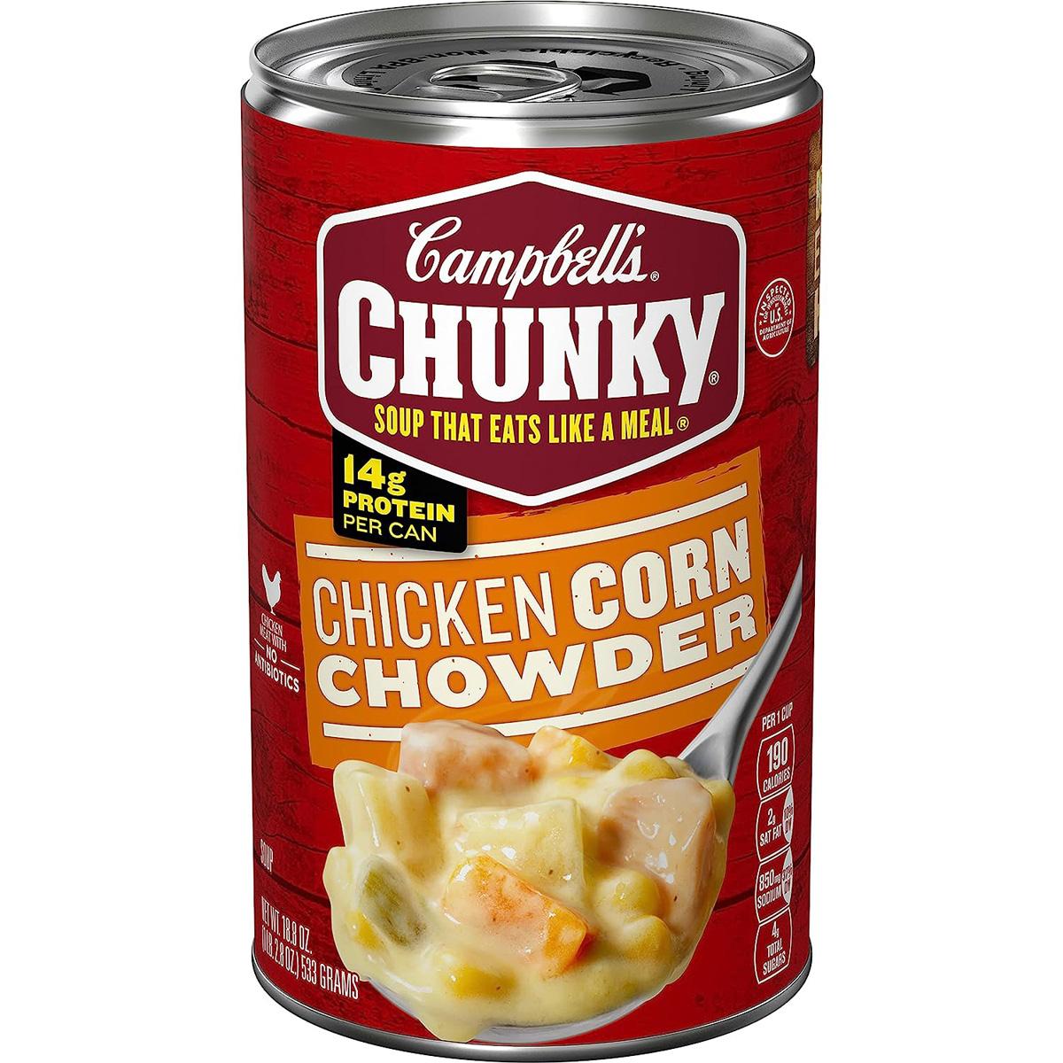 Campbells Chicken Corn Chowder Chunky Soup for $1.27
