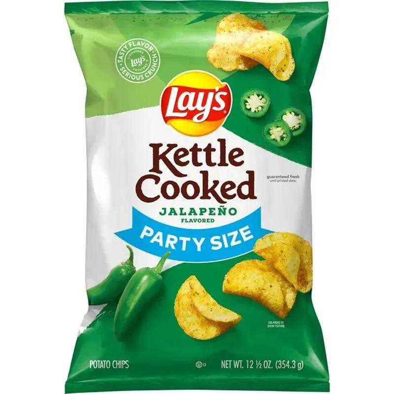 Lays Kettle Cooked Potato Chips Jalapeno for $2.98