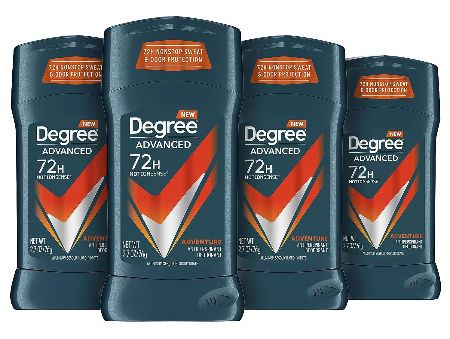 Degree Men Antiperspirant Deodorant Adventure 4 Count for $9.86