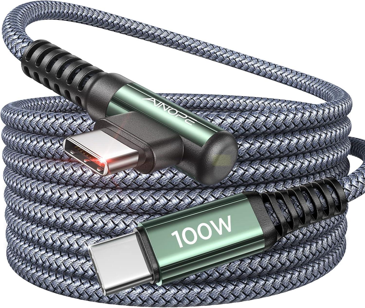 10ft USB-C to USB-C 100W Nylon Charge Cable for $6.79