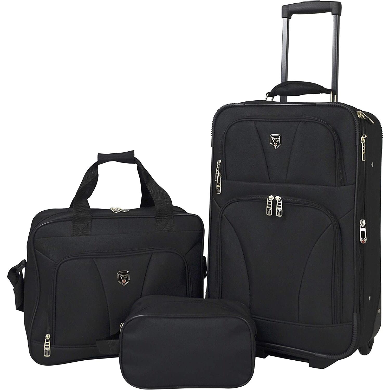 Travelers Club Bowman 3-Piece Expandable Luggage Set for $32.99