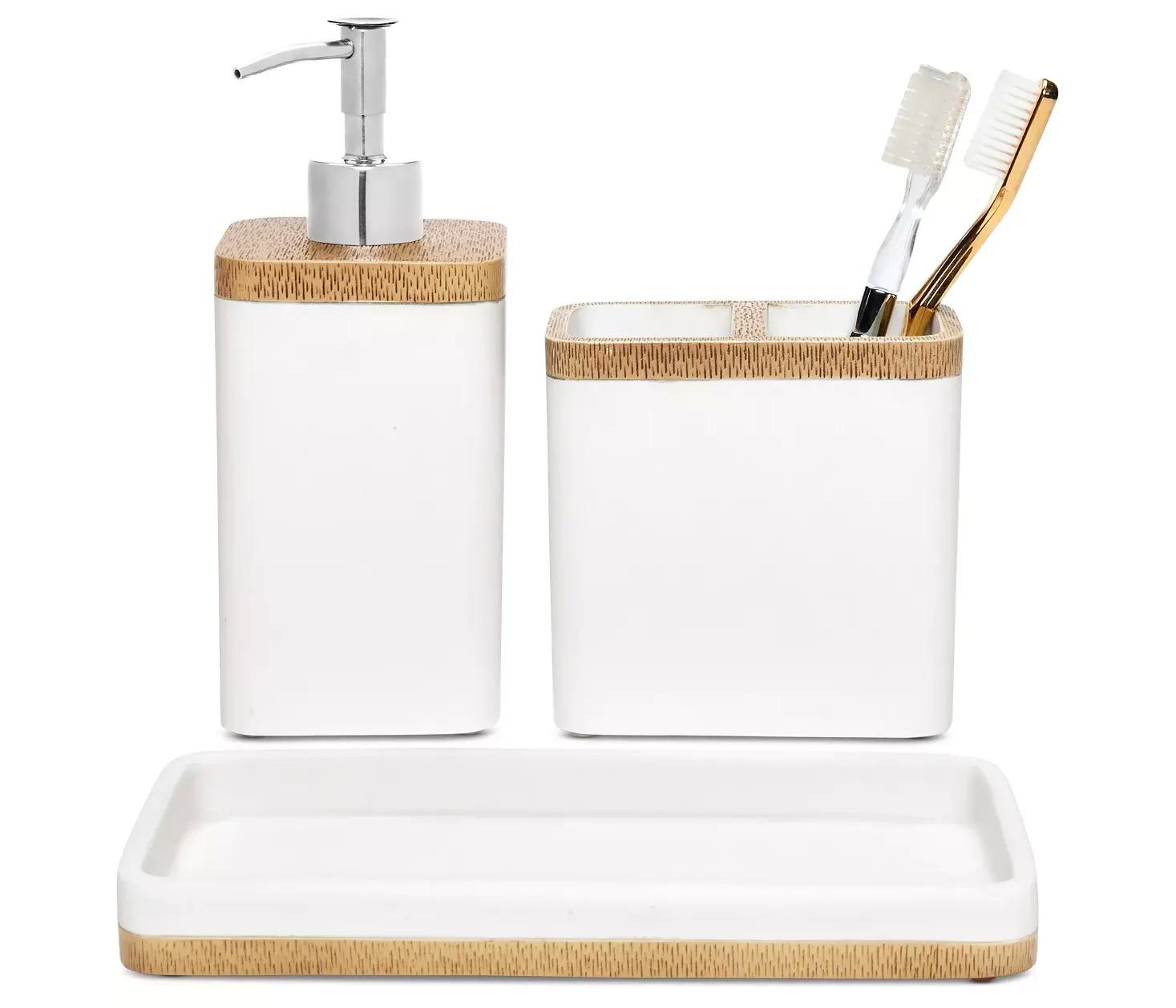 Hotel Collection 3-Piece Bath Set for $15.93