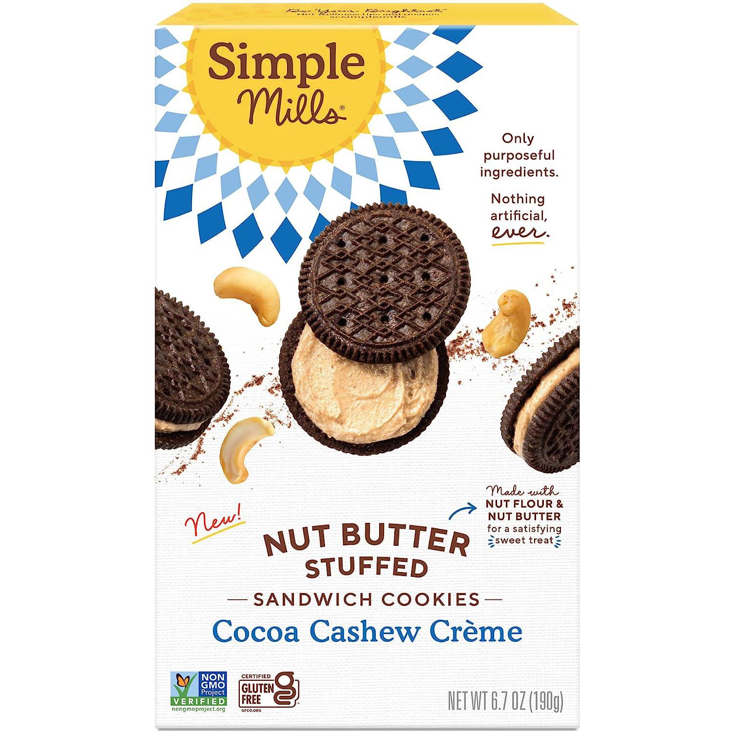 Simple Mills Nut Butter Stuffed Cocoa Cashew Creme for $2.63 Shipped