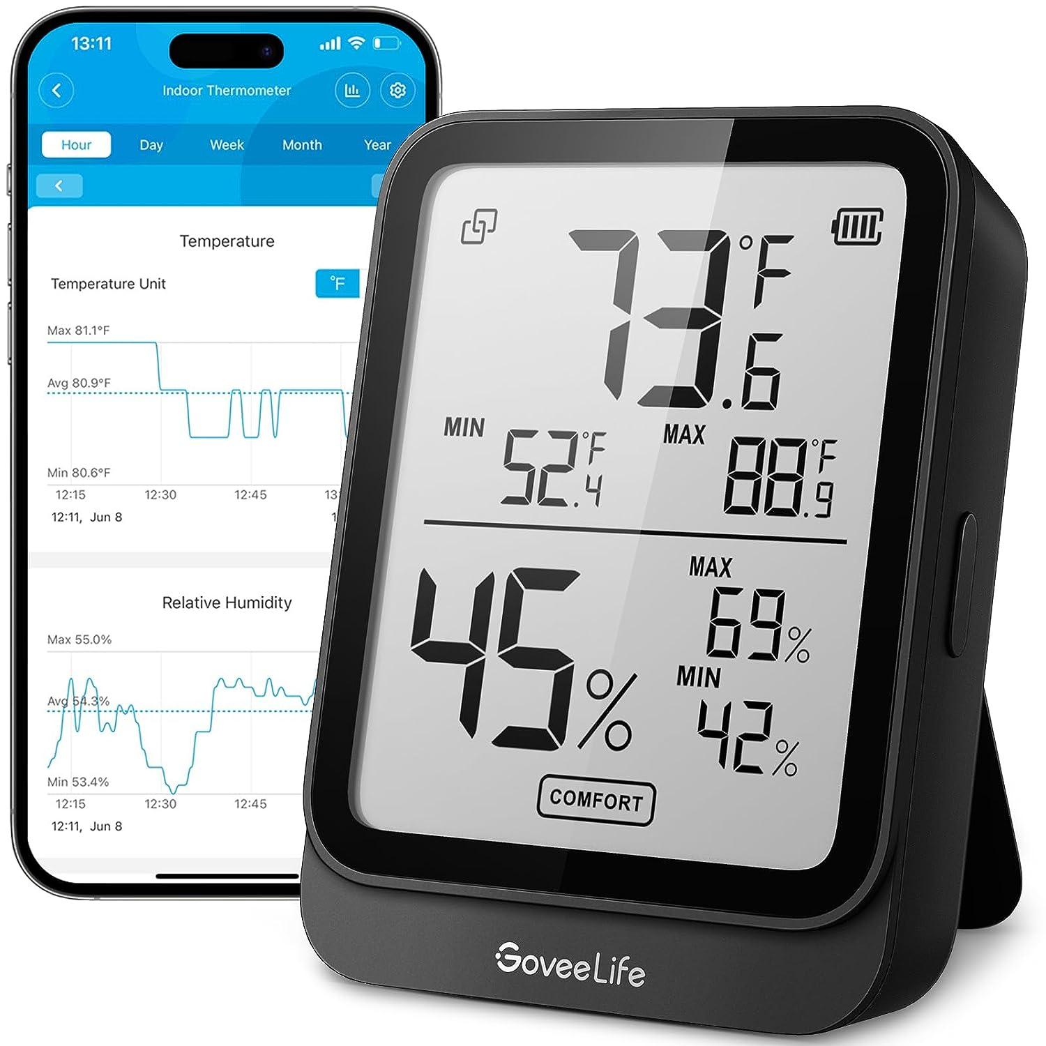 GoveeLife H5104 Bluetooth Hygrometer Thermometer for $7.39 Shipped