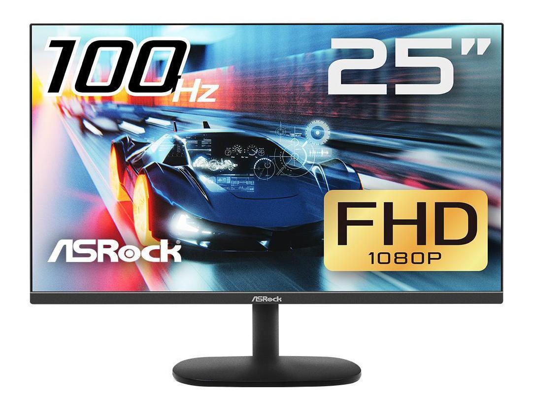 24.5in ASRock CL25FF Full HD 100Hz IPS Gaming Monitor for $70.98 Shipped