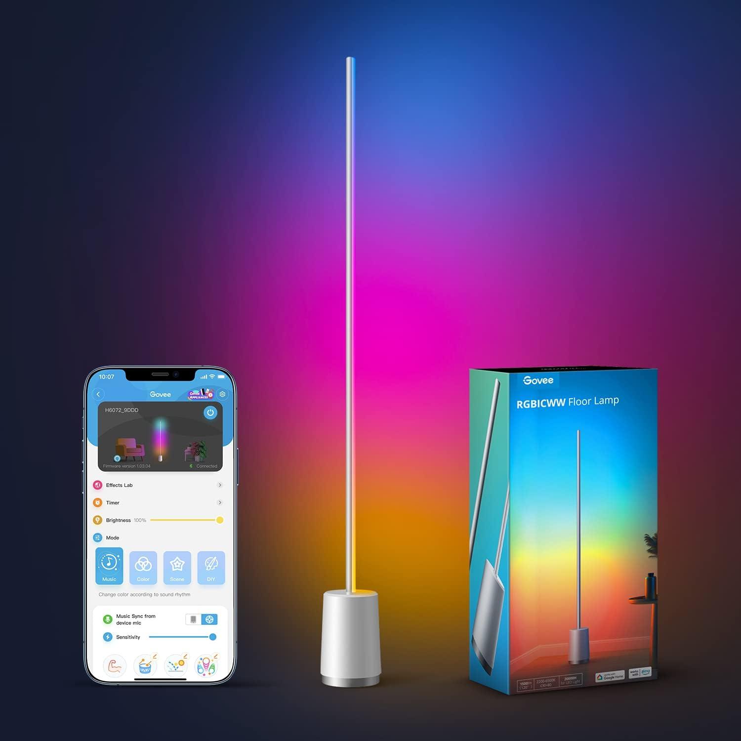 Govee Lyra RGBICWW Corner Floor Lamp for $89.99 Shipped
