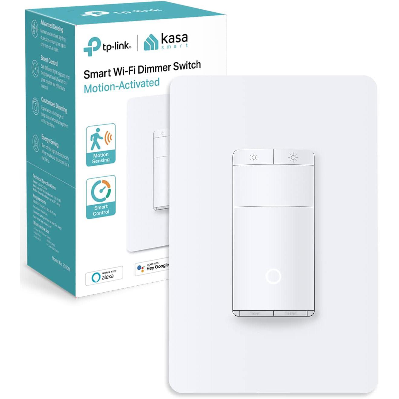 Kasa Smart Wi-Fi Single Pole Motion Sensor Light Switch for $22.99