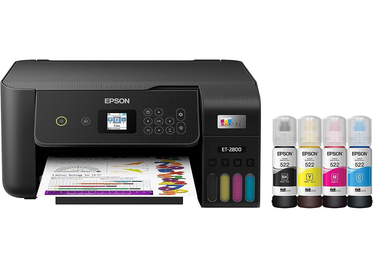 Epson EcoTank ET-2800 Color All-in-One Printer with $60 Credit for $199.99 Shipped