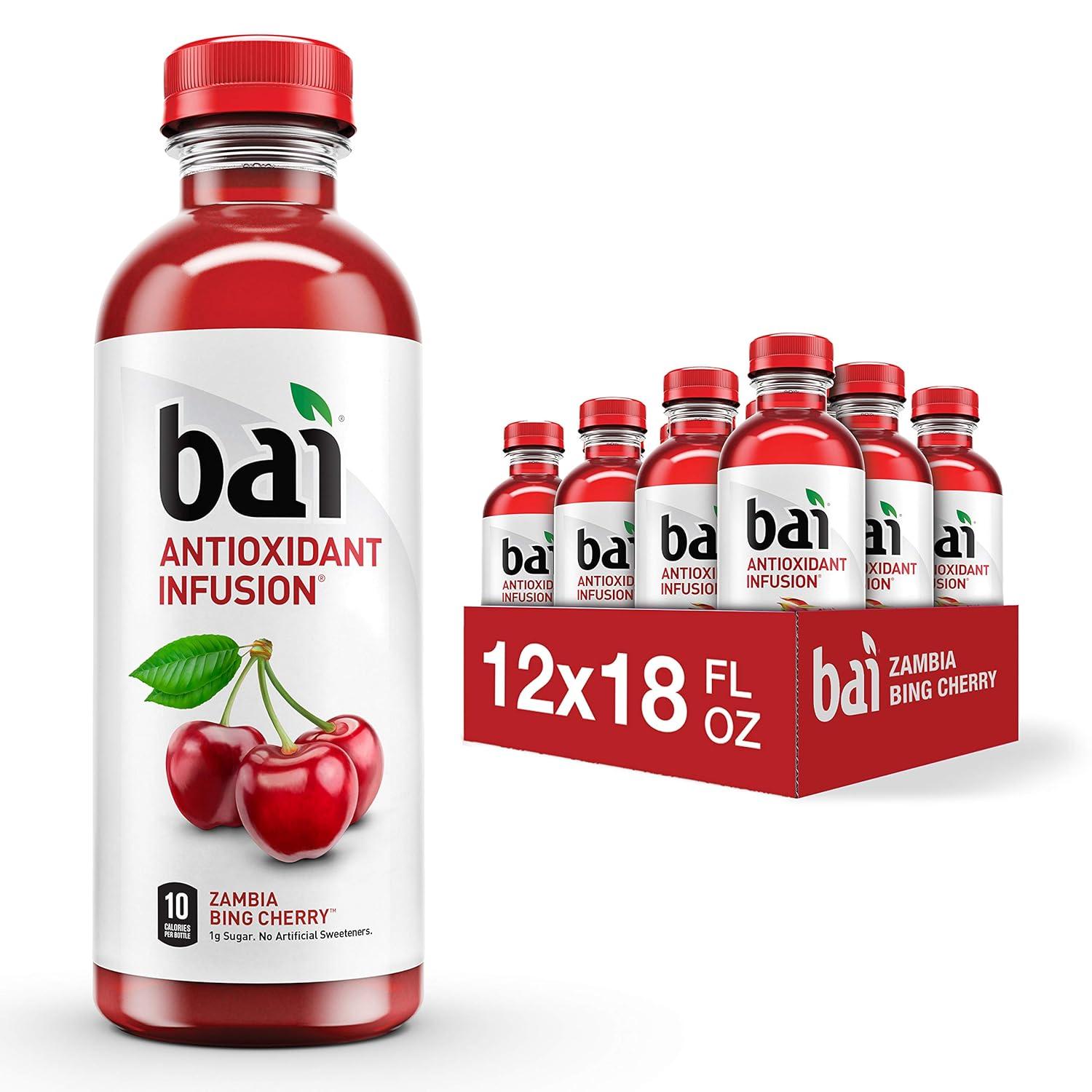 Bai Zambia Bing Cherry Flavored Water 12 Pack for $11.40