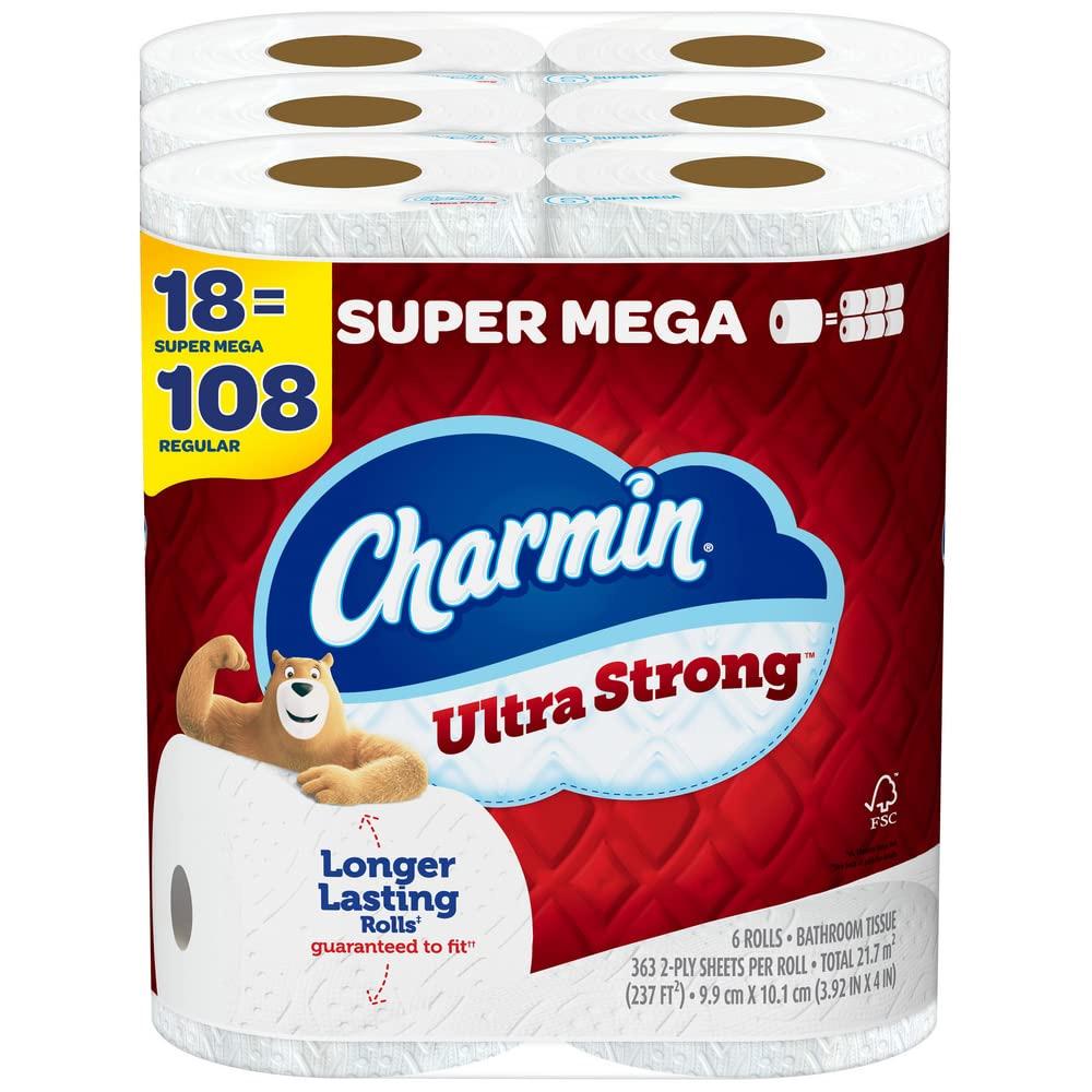 Charmin Ultra 36 Super Mega Toilet Paper Rolls with $15 Credit for $52.48 Shipped