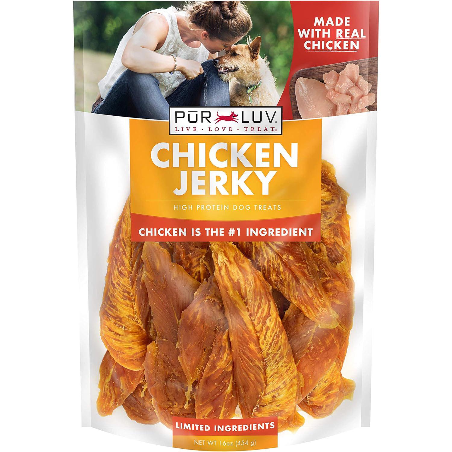 Pur Luv Chicken Jerky Dog Treats for $6.59