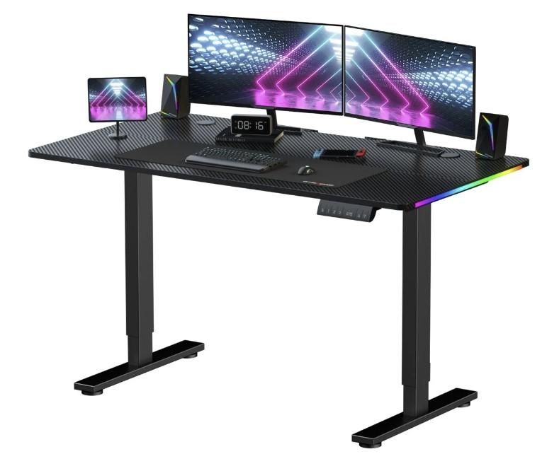 Gtracing Electric Adjustable Height Standing Gaming Desk for $69 Shipped