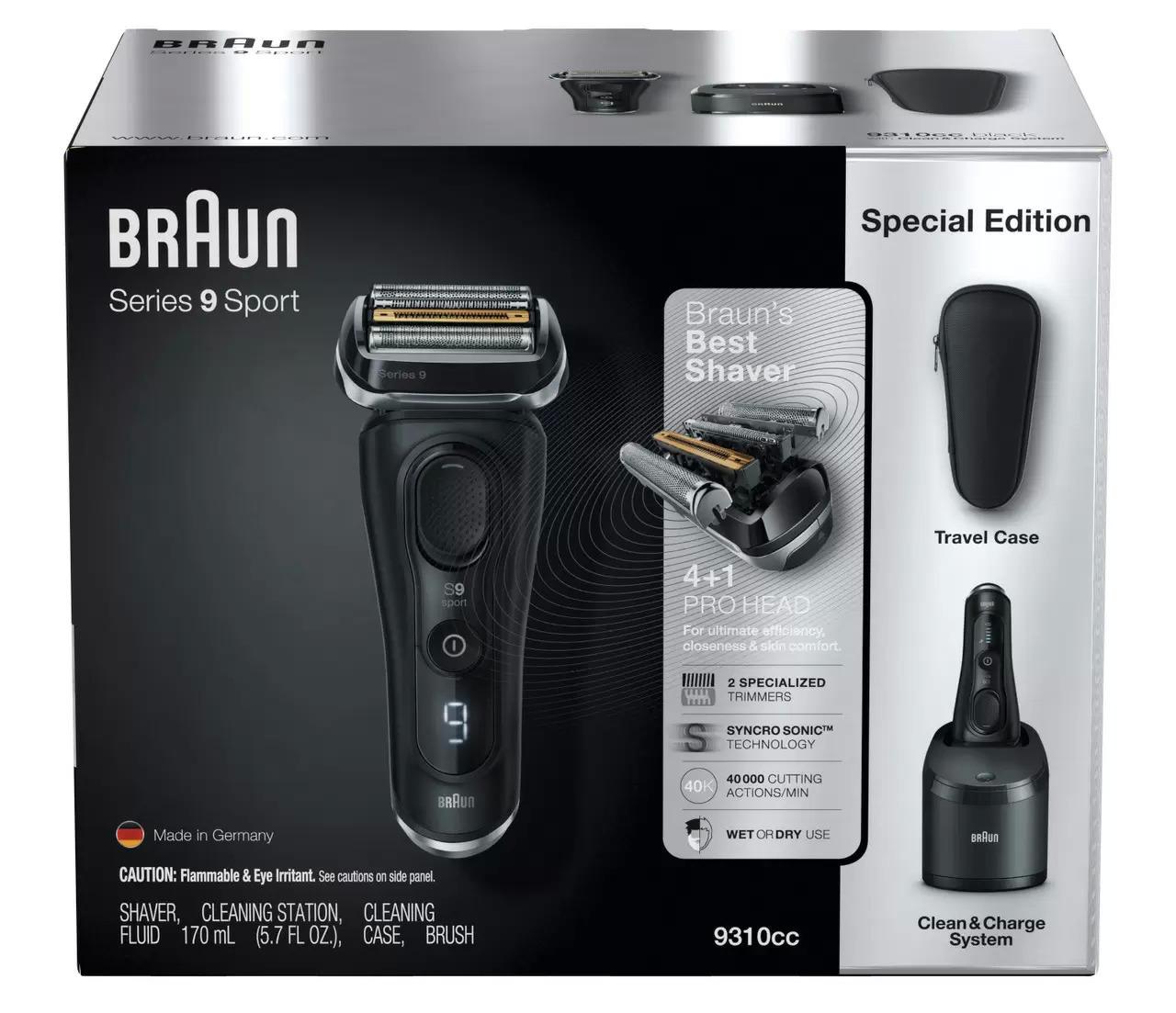 Braun Series 9 Sport Rechargeable and Cordless Electric Razor for $127.49 Shipped
