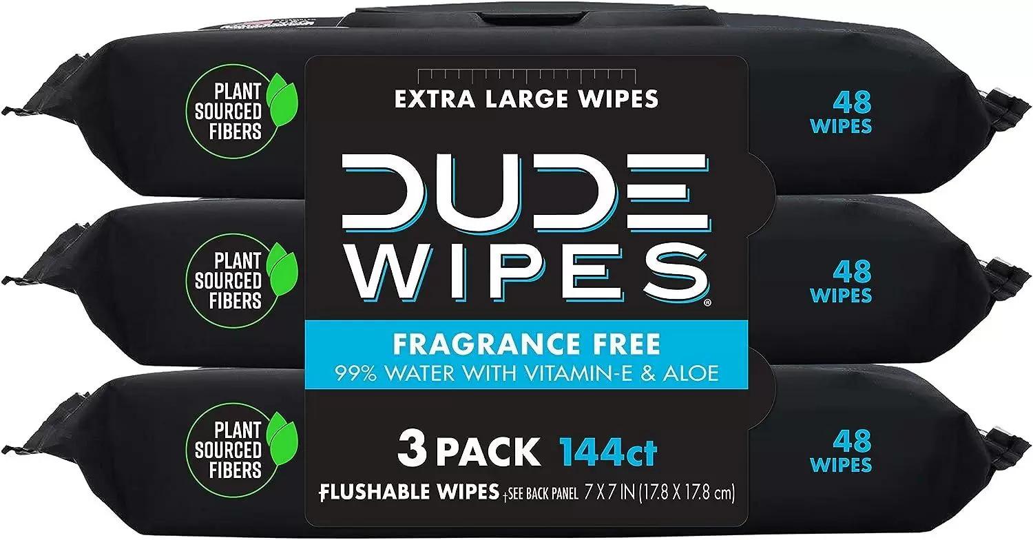Dude Wipes Flushable Wipes 3 Pack for $6.73