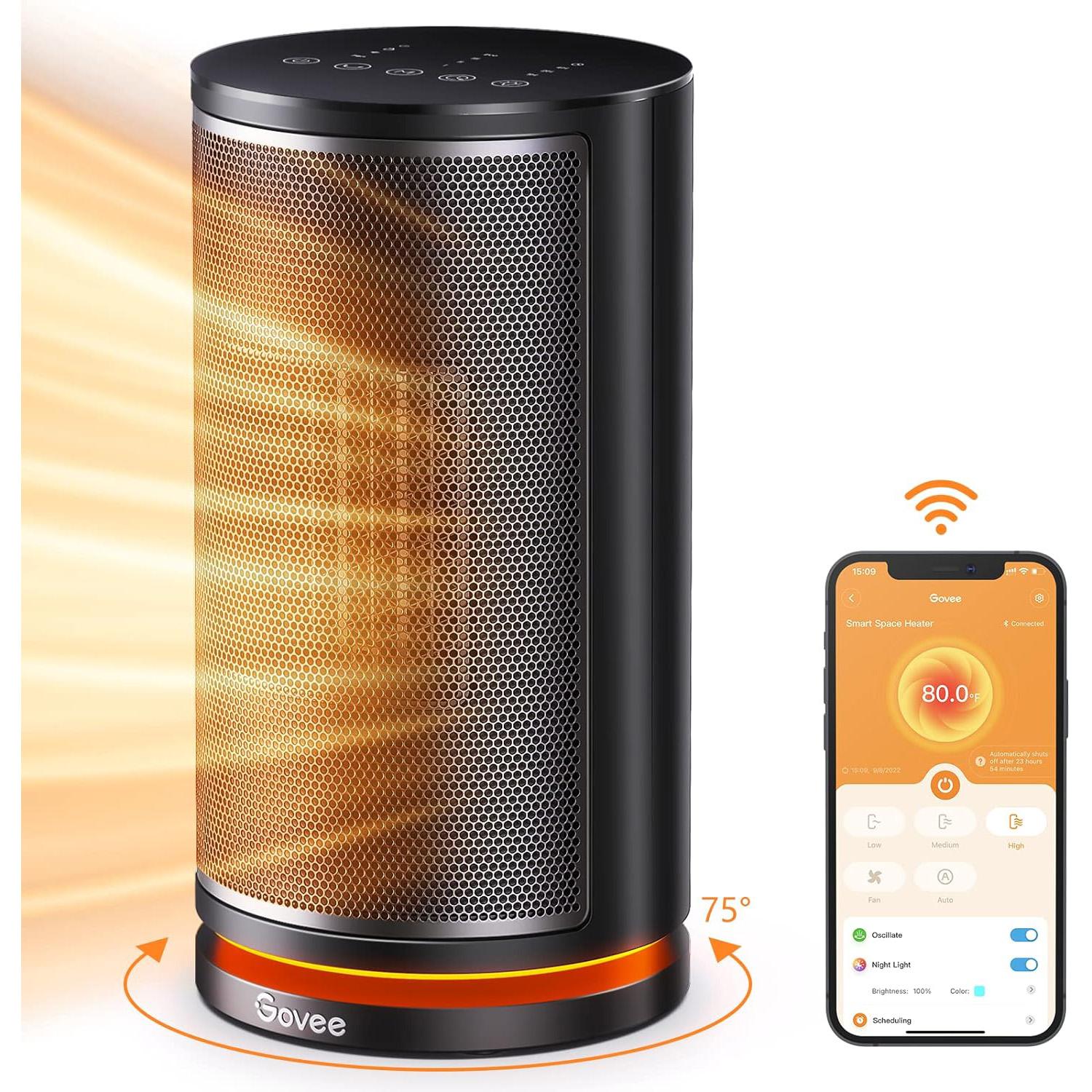 Govee Smart Ceramic Electric Space Heater for $35.99 Shipped