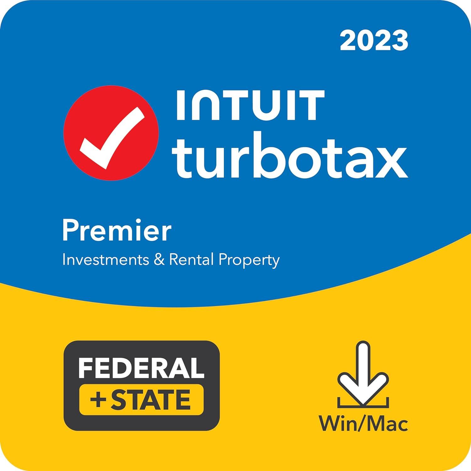 TurboTax Premier Federal + State 2023 for $64.99