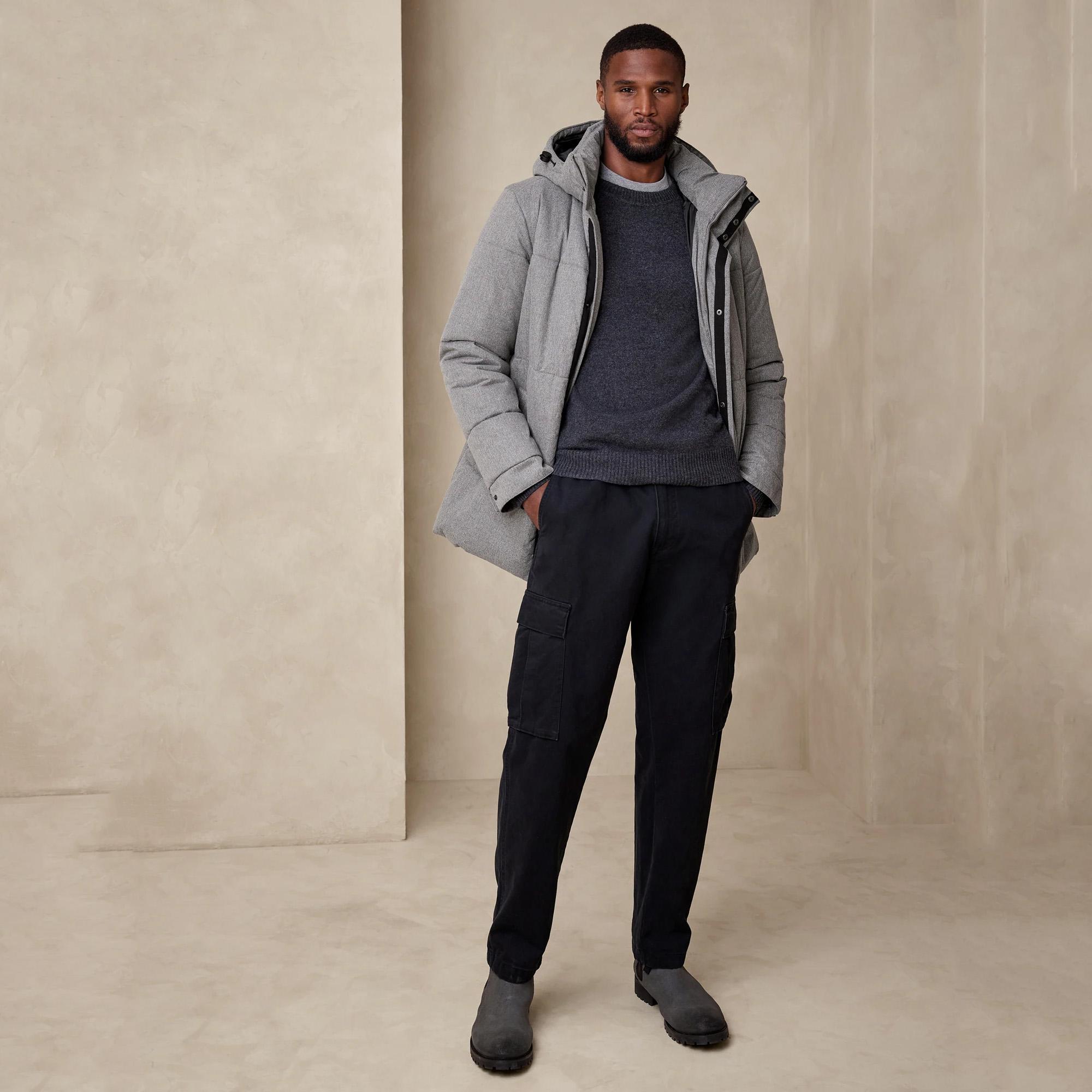 Banana Republic Mens Hooded Puffer Jacket for $27.99 Shipped