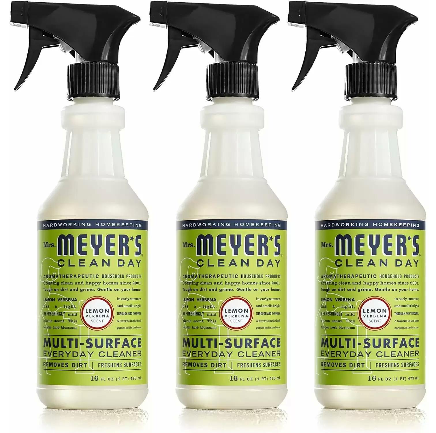 Mrs Meyers All-Purpose Cleaner Spray Lemon Verbena 3 Pack for $5.98