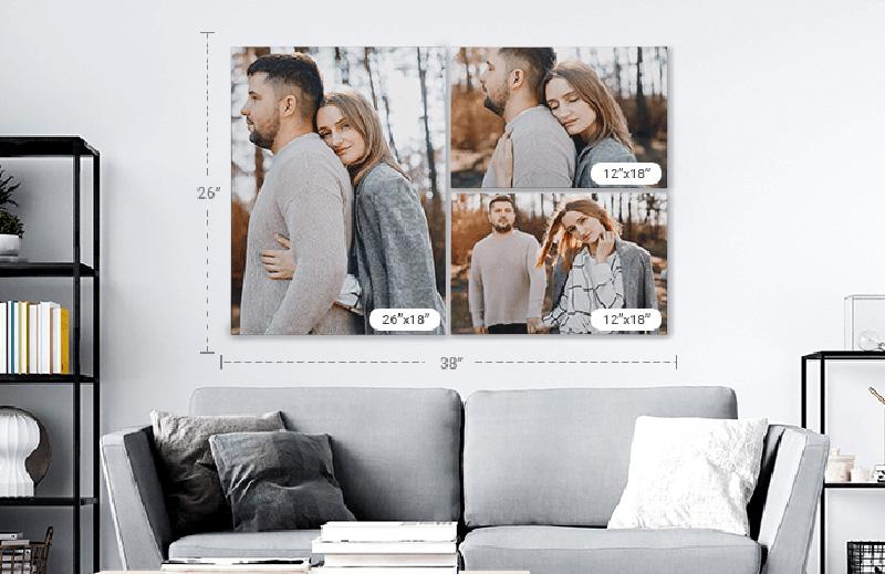 Custom Canvas 18x24 Photo Prints 2 Pack for $18.62