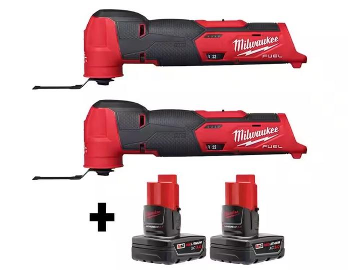 Milwaukee M12 Fuel 12v Oscilating MultiTool 2 Pack for $229 Shipped