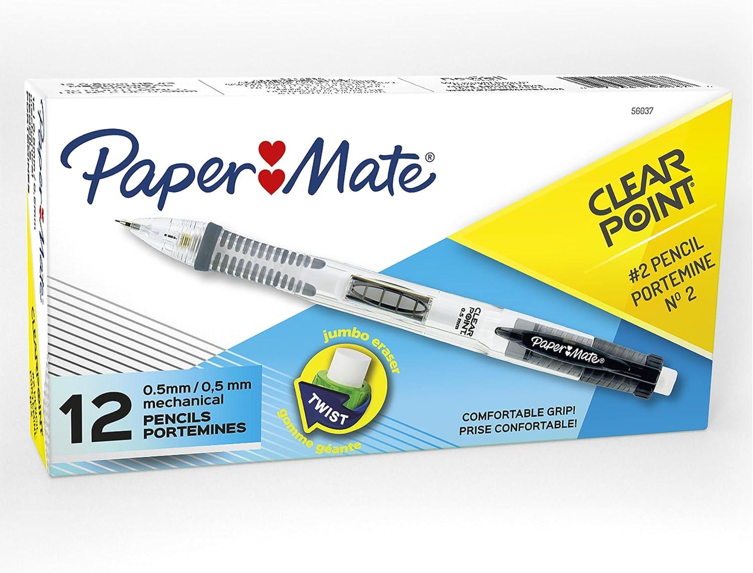 Paper Mate Clearpoint Mechanical Pencils 12 Pack for $8.05