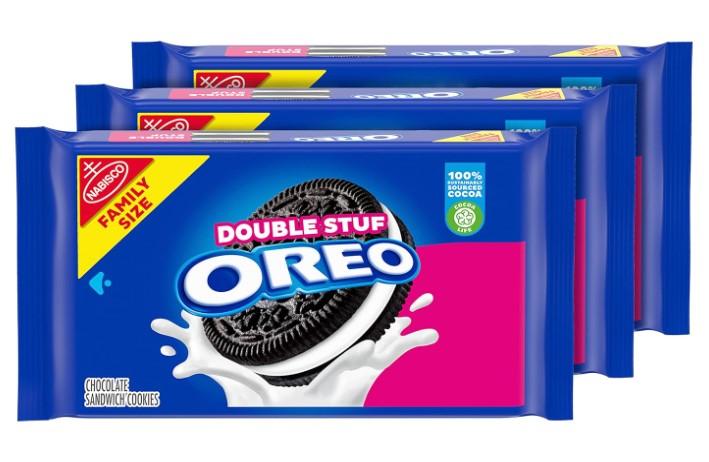 Oreo Double Stuf Chocolate Sandwich Cookies 3 Pack for $9.43