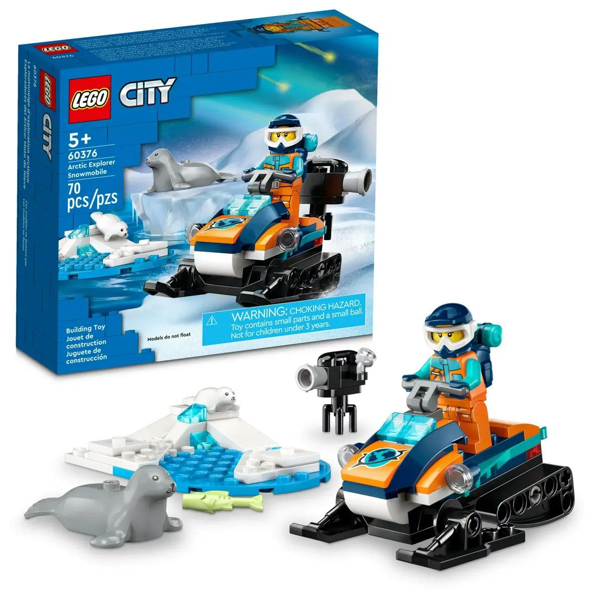 Lego City Arctic Explorer Snowmobile Building Set 60736 for $5.49