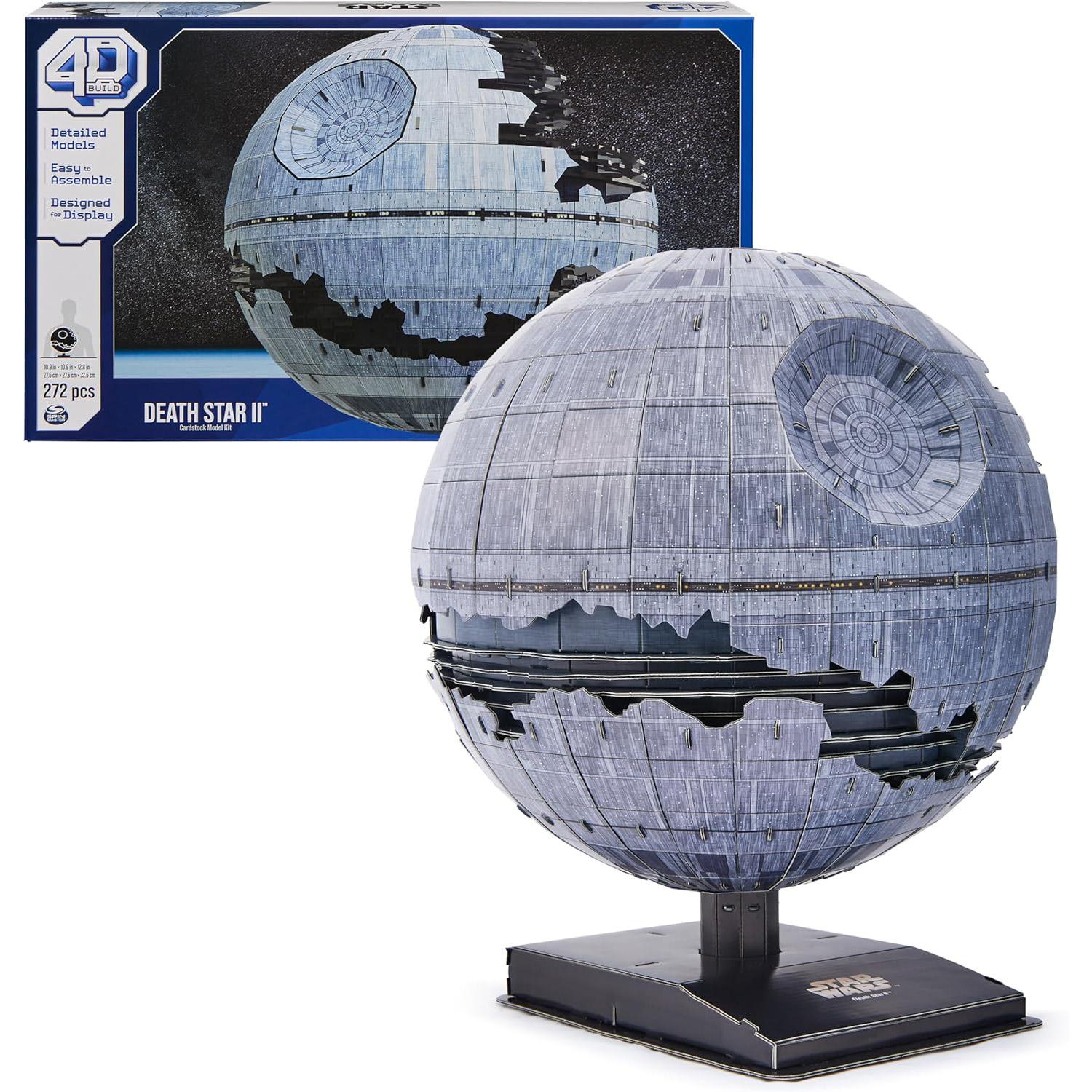 4D Build 272-Piece Death Star II Cardstock Model Kit for $24.89