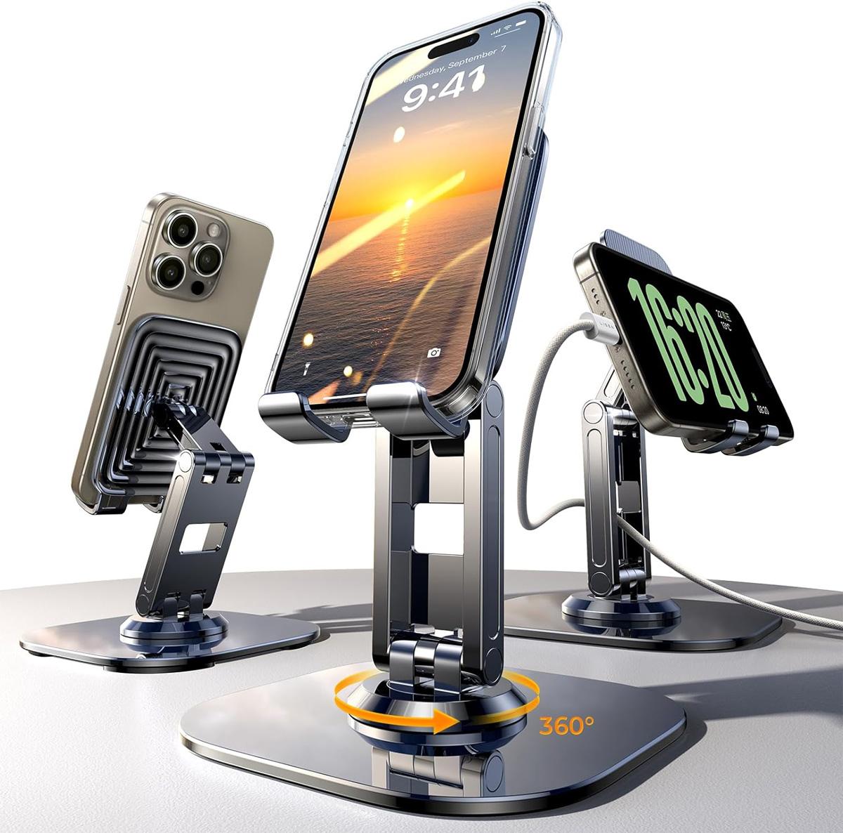 Lisen Tripod Cell Phone Desktop Stand 2 Pack for $7.79