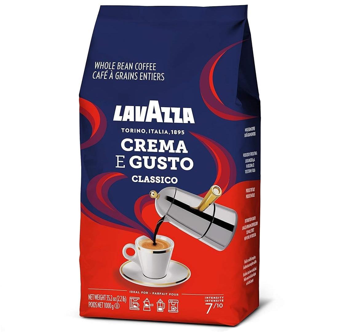Lavazza Crema E Gusto Whole Bean Coffee 1KG Bag for $14.44