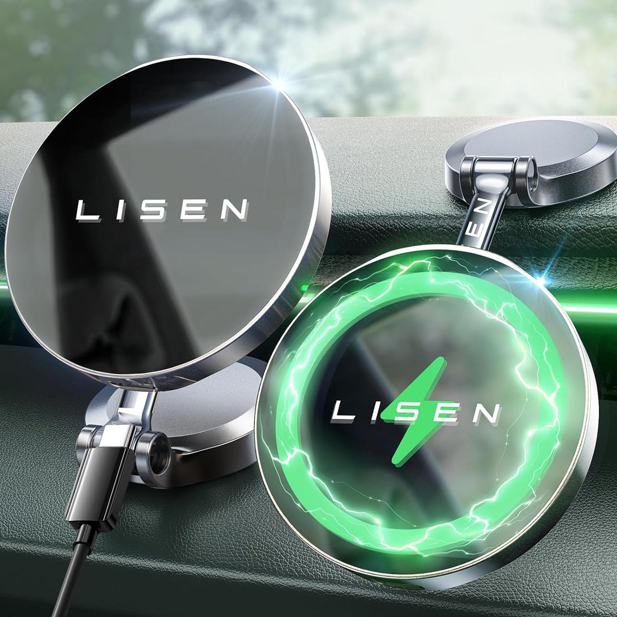 Lisen iPhone Magsafe Car Mount Charger for $15.99