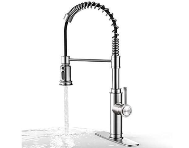 WaterSong Spring Single Handle Kitchen Faucet for $28.99