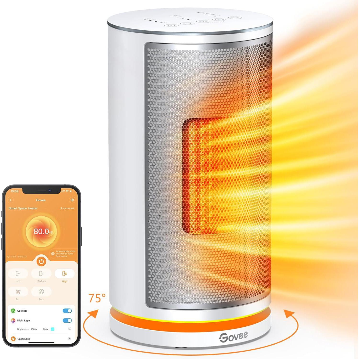 Govee 1500W Ceramic Electric Smart Space Heater for $29.99 Shipped