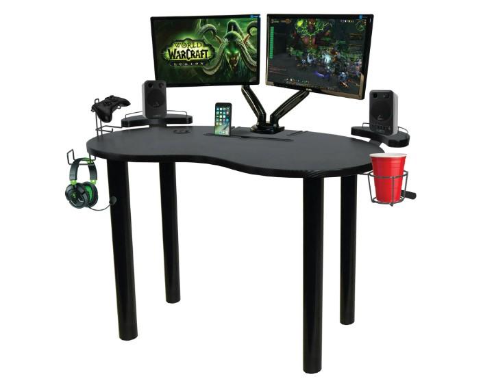 Atlantic Eclipse Space-Saving Gaming Desk with Storage for $36 Shipped